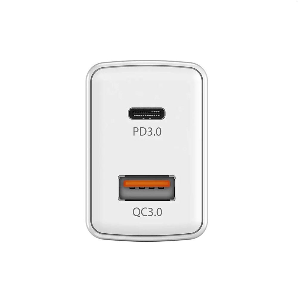 Genius PD-20AC 20W USB/Type-C fehér hálózati adapter