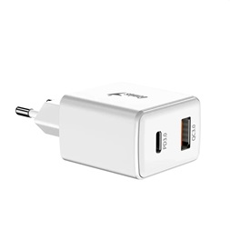 Genius PD-20AC 20W USB/Type-C fehér hálózati adapter