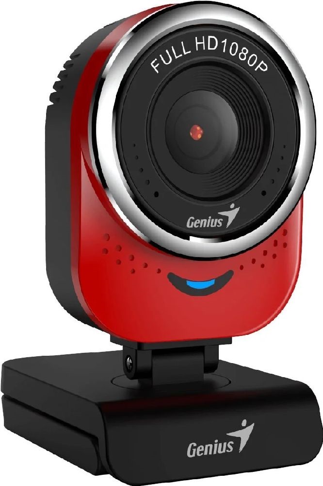 Genius Qcam 6000 1080p piros webkamera