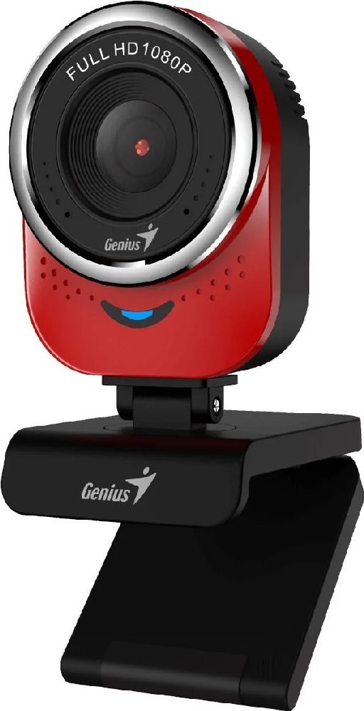Genius Qcam 6000 1080p piros webkamera