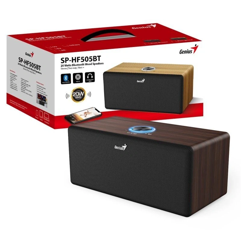 Genius SP-HF505BT Bluetooth sötétbarna hangszóró