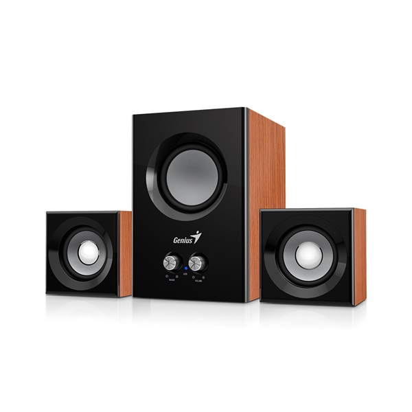 Genius SW-2.1 375 12W fa mintázatú hangszóró