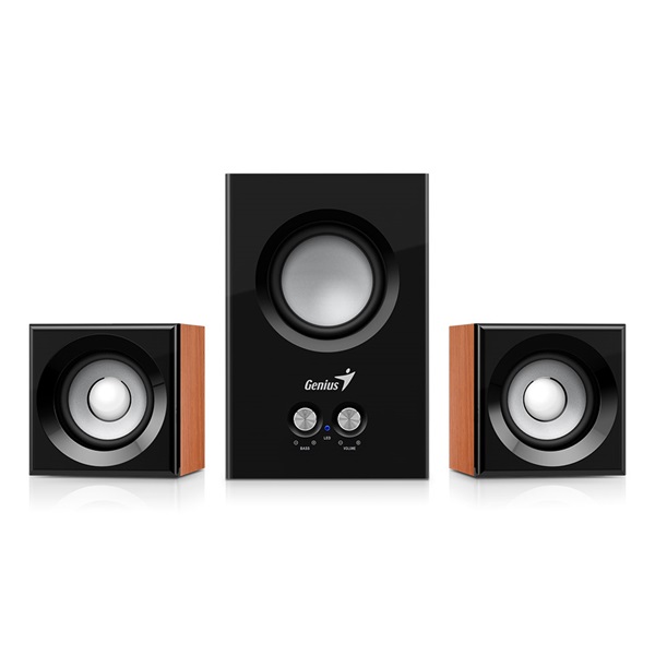 Genius SW-2.1 375 12W fa mintázatú hangszóró