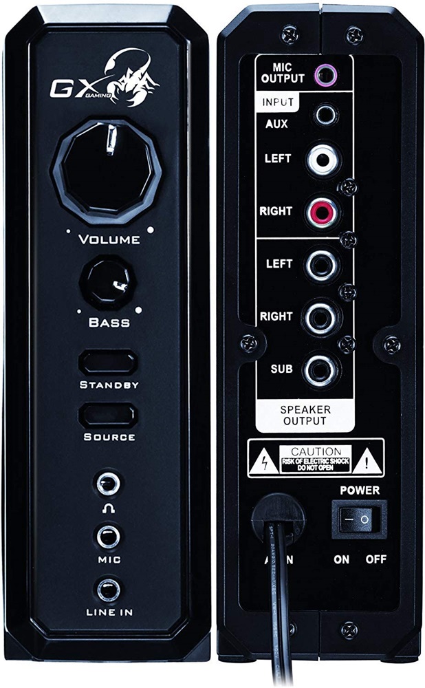 Genius SW G2.1 2000 II 2.1 jack 70W fekete hangszóró