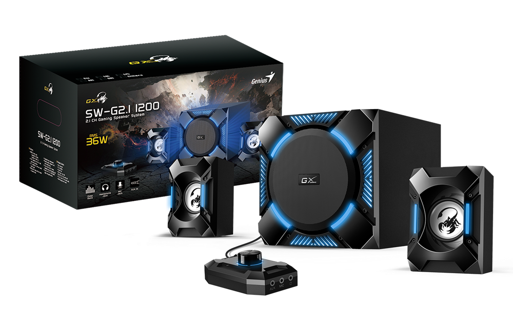 Genius SW-G2.1 1200 2.1 36W gamer hangszóró