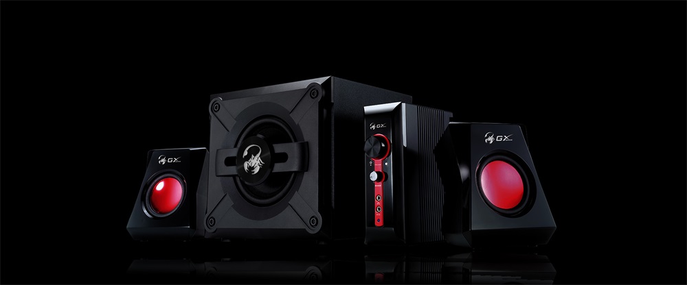 Genius SW-G2.1 1250 II 2.0 jack 36W fekete gamer hangszóró