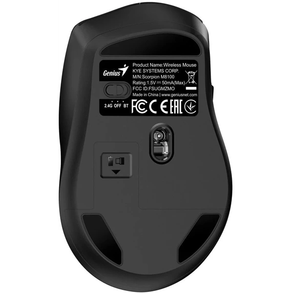 Genius Scorpion M8100 vezeték nélküli fekete egér