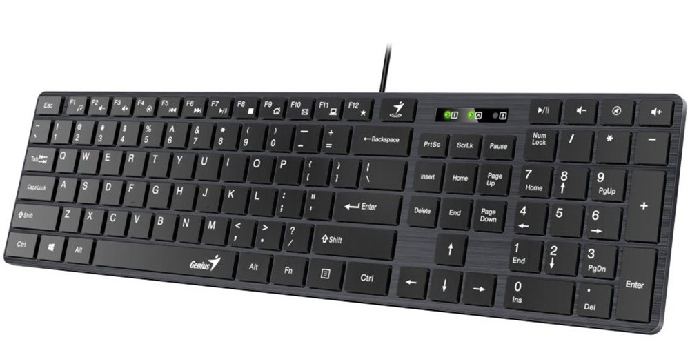Genius SlimStar 126 HUN USB fekete billentyűzet