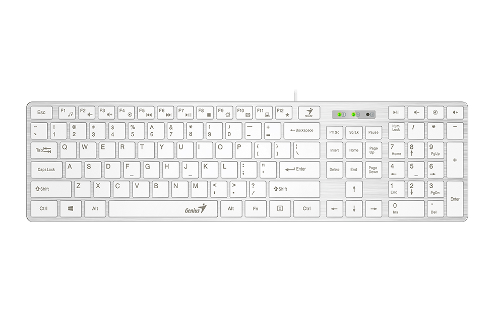 Genius SlimStar 126 US fehér billentyűzet