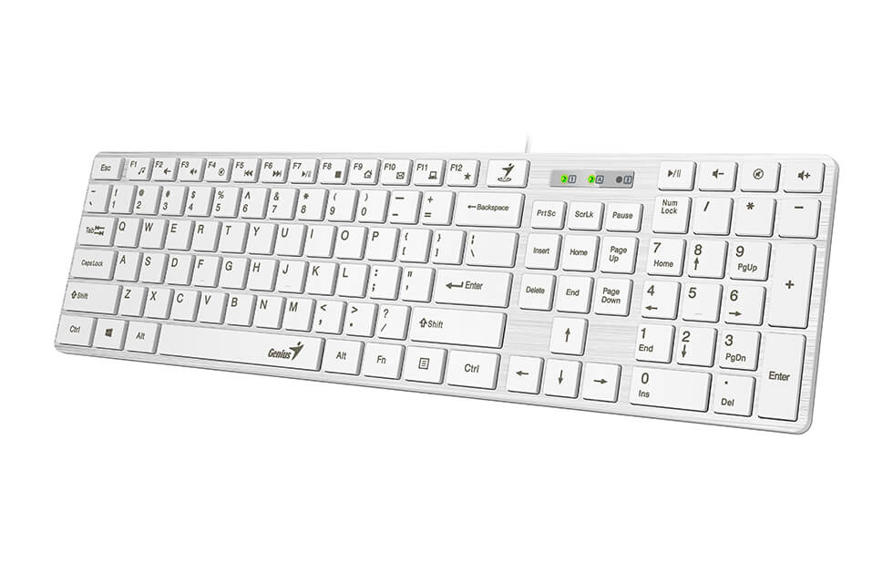 Genius SlimStar 126 US fehér billentyűzet