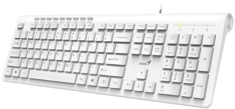 Genius SlimStar 230 HUN USB fehér billentyűzet