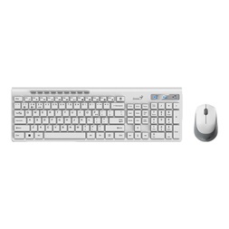 Genius SlimStar 8230 Magyar vezeték nélküli fehér BT + 2.4G szett Copilot billentyűzettel és csendes egérrel (Újszerű)