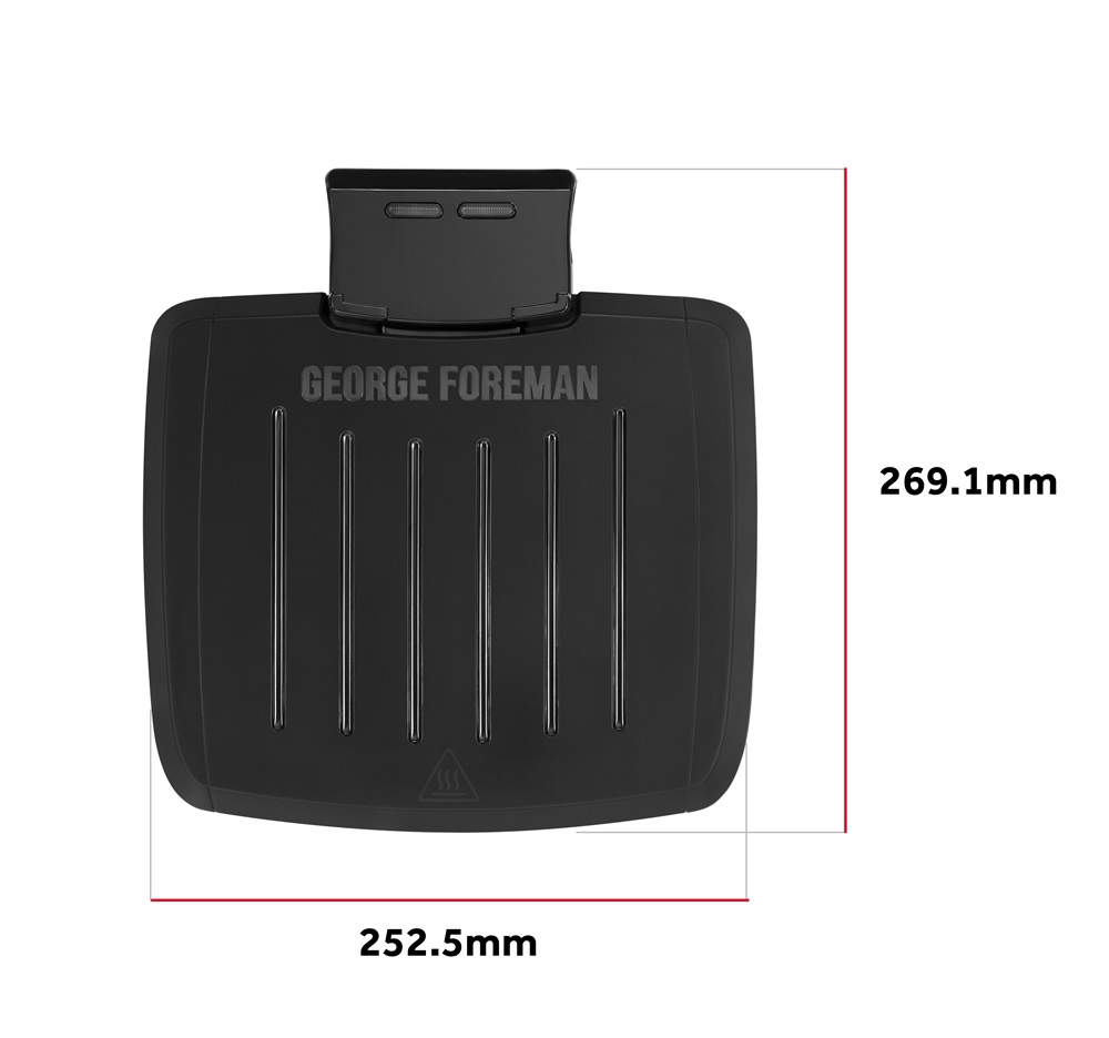 George Foreman 28300-56/GF Immersa Grill Small fekete kontaktgrill