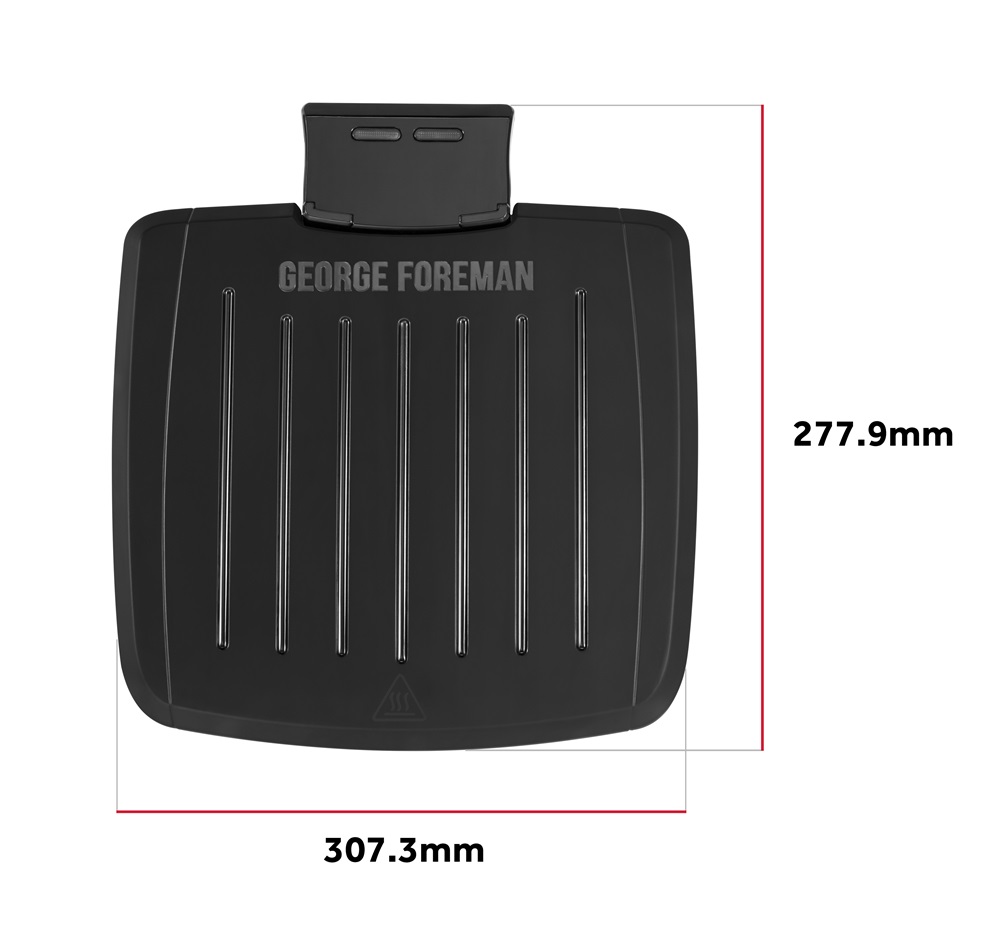 George Foreman 28310-56/GF Immersa Grill Medium fekete kontaktgrill