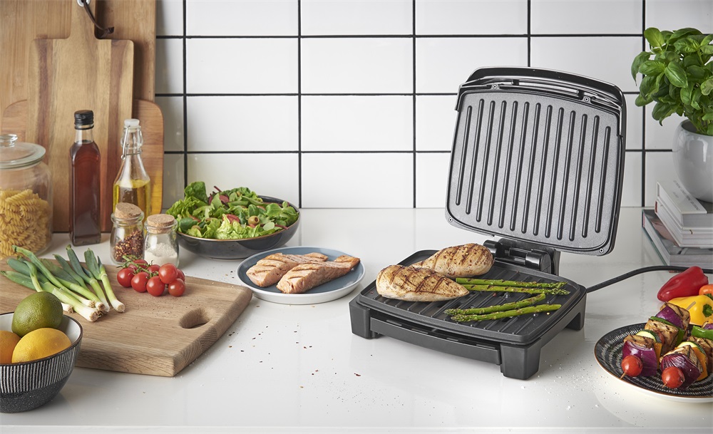 George Foreman 28310-56/GF Immersa Grill Medium fekete kontaktgrill