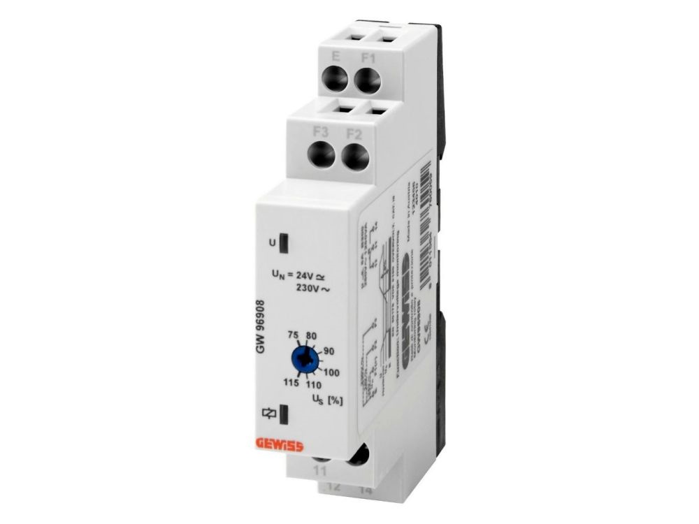 Gewiss 230-24V AC/DC 1v 90AM feszültségvédő relé