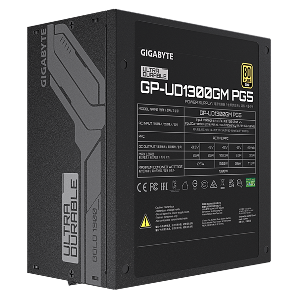 Gigabyte 1300W 80+ Gold Gen 5.0 moduláris tápegység
