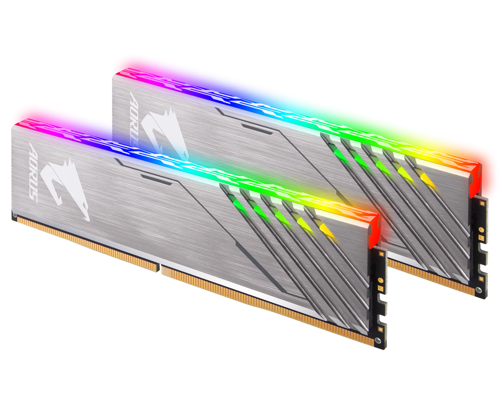 Gigabyte 16GB/3200MHz DDR-4 AORUS RGB (Kit! 2db 8GB) (GP-AR32C16S8K2HU416R) memória