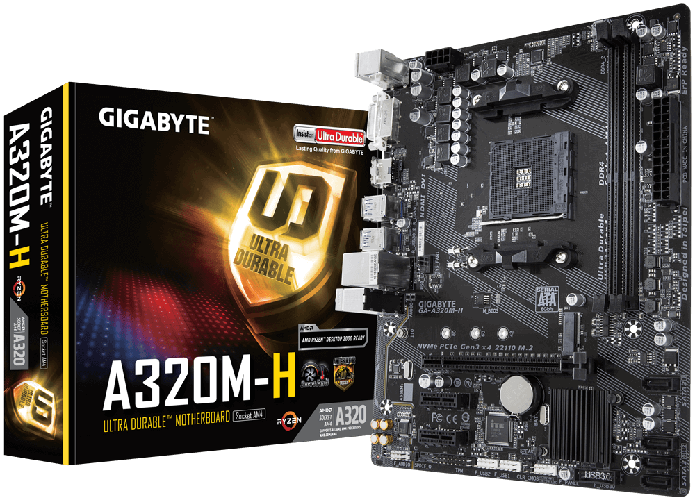 Gigabyte A320M-H AMD A320 SocketAM4 mATX alaplap