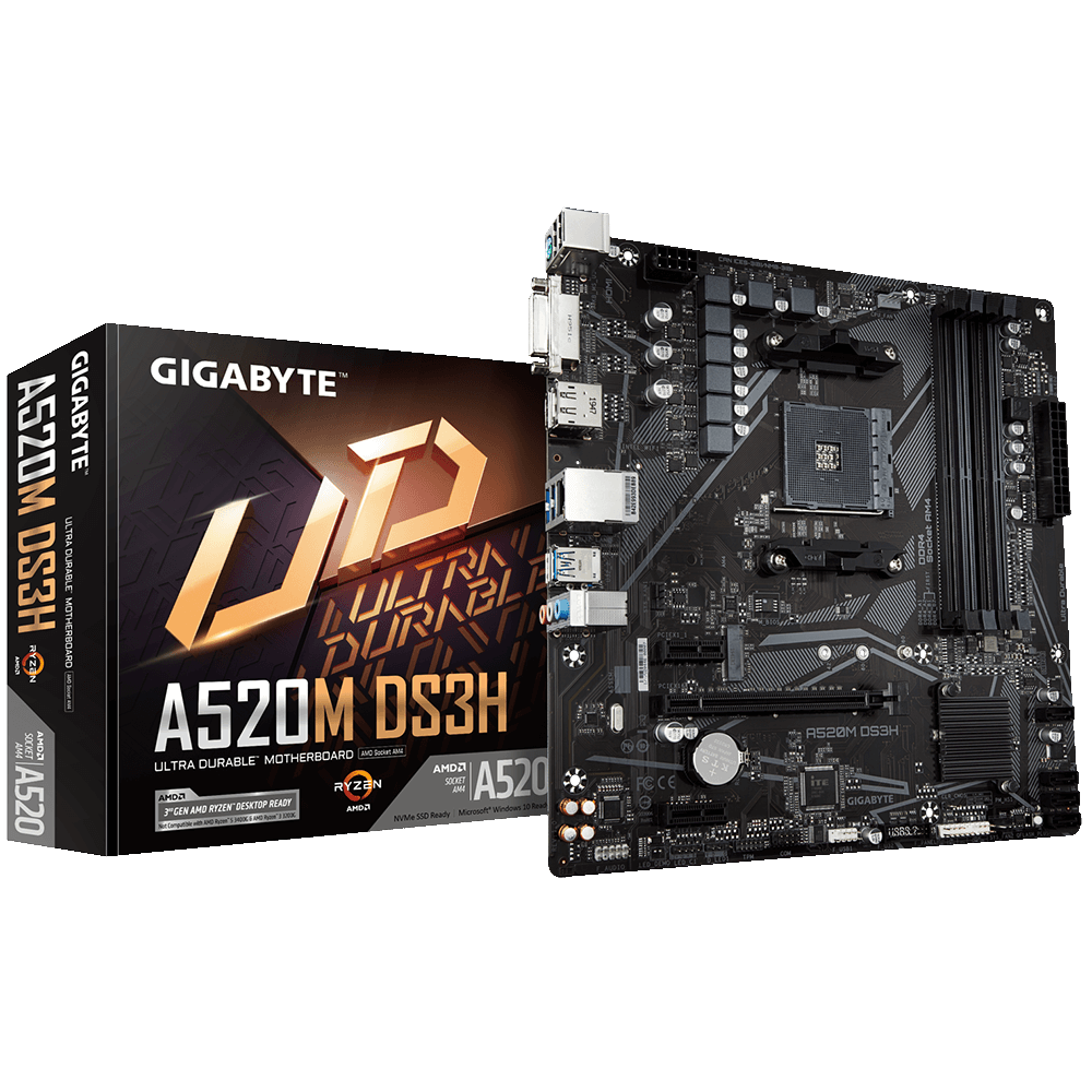 Gigabyte A520M-DS3H AMD A520 SocketAM4 mATX alaplap
