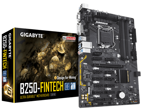Gigabyte B250-FinTech Intel B250 LGA1151 ATX alaplap
