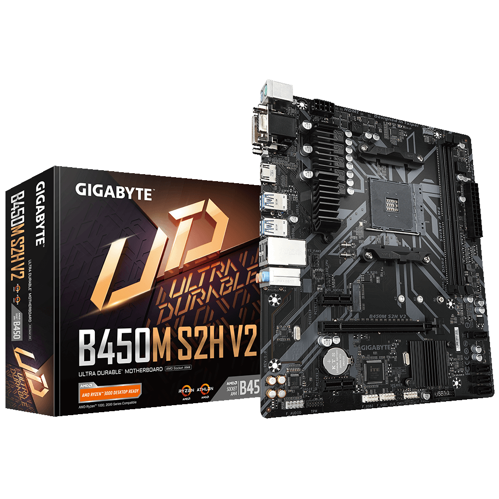 Gigabyte B450M-S2H v2 AMD B450 SocketAM4 mATX alaplap