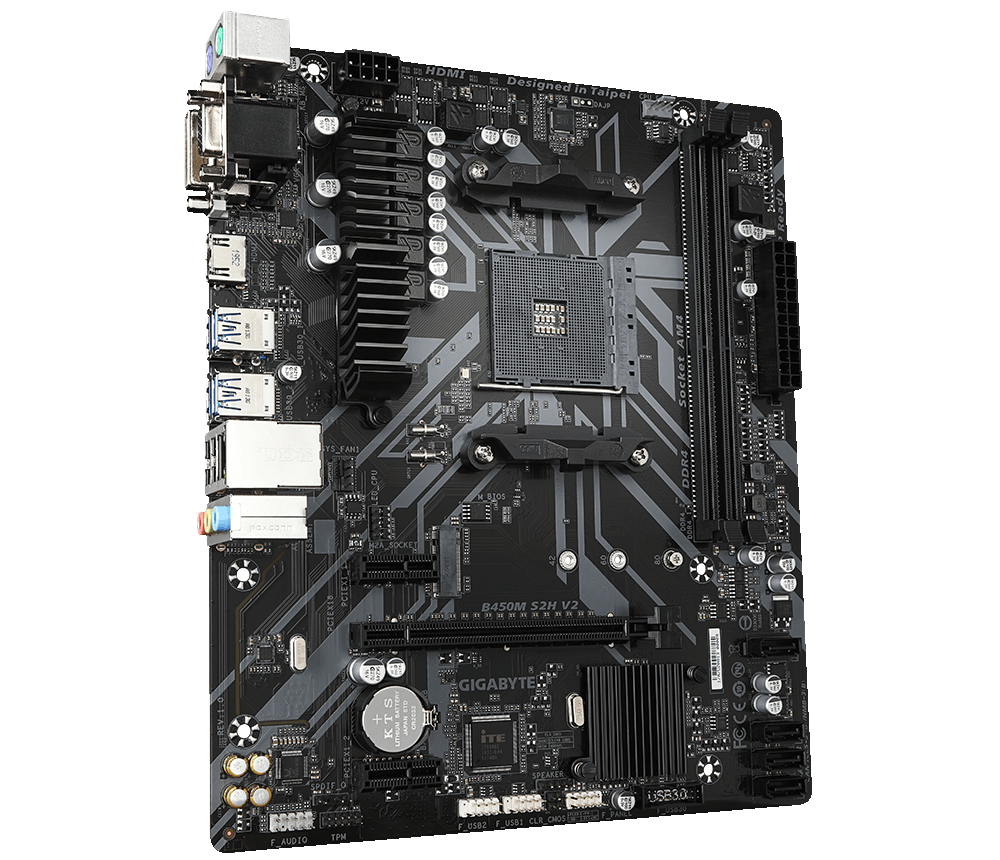 Gigabyte B450M-S2H v2 AMD B450 SocketAM4 mATX alaplap