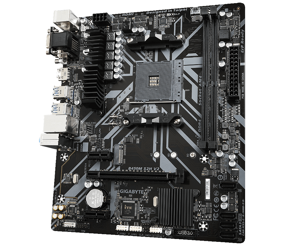 Gigabyte B450M-S2H v2 AMD B450 SocketAM4 mATX alaplap