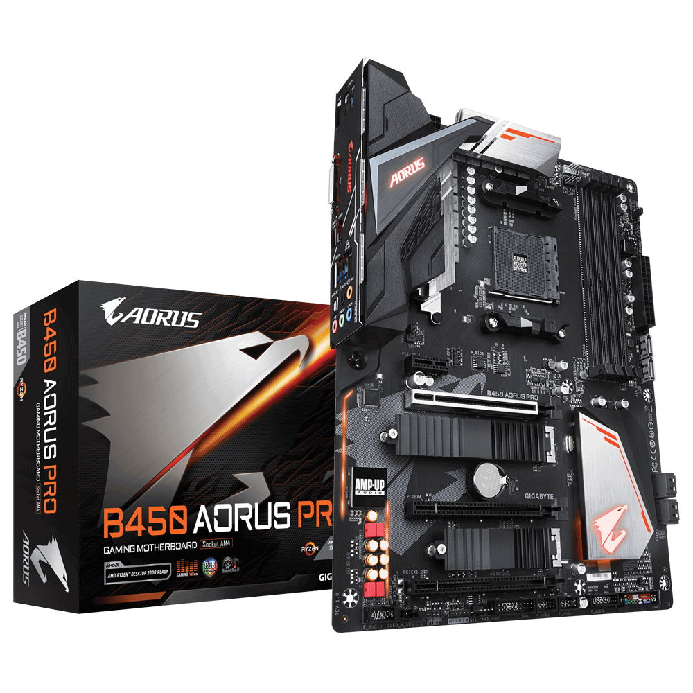 Gigabyte B450-AORUS-PRO AMD B450 SocketAM4 ATX alaplap