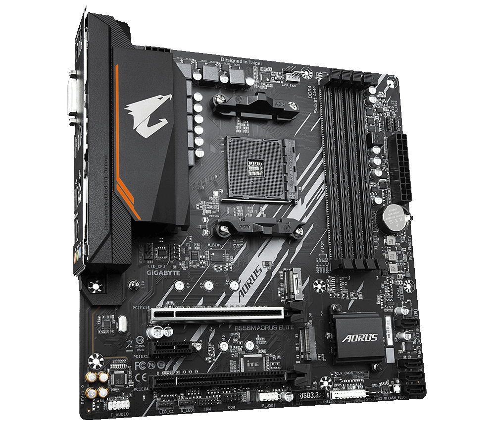 Gigabyte B550M-AORUS-ELITE AMD B550 SocketAM4 mATX alaplap