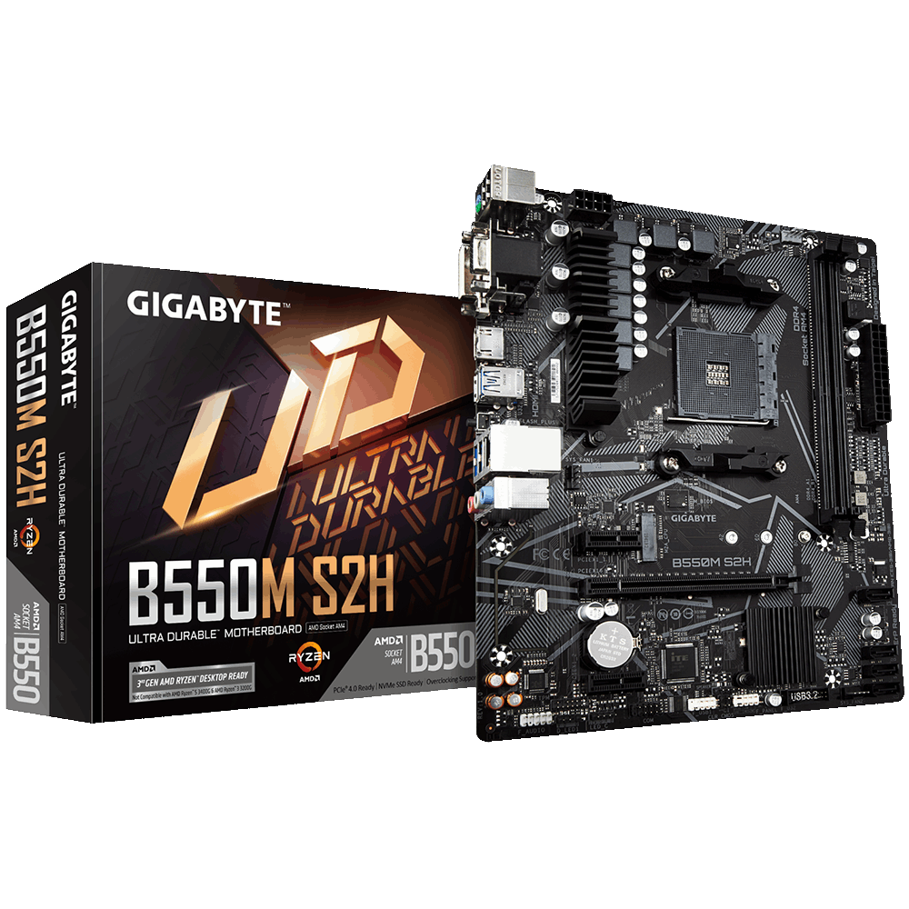 Gigabyte B550M-S2H AMD B550 SocketAM4 mATX alaplap