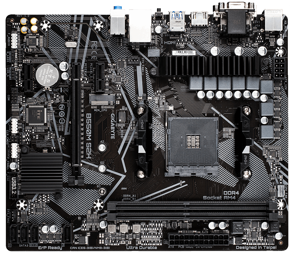 Gigabyte B550M-S2H AMD B550 SocketAM4 mATX alaplap