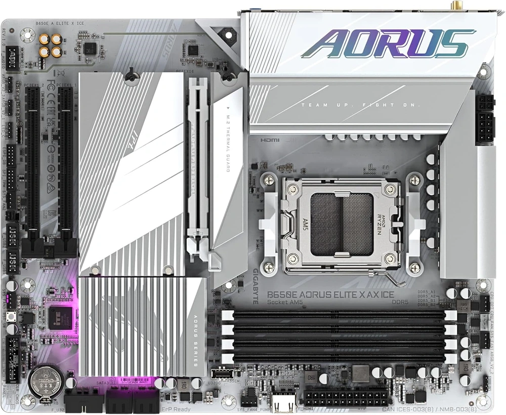 Gigabyte B650E Aorus Elite X ICE AMD B650 AM5 mATX alaplap