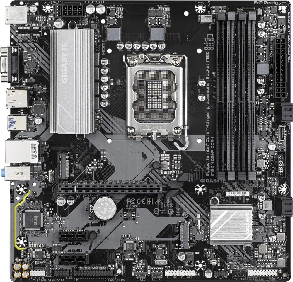 Gigabyte B760M D3HP Intel B760 LGA1700 mATX alaplap