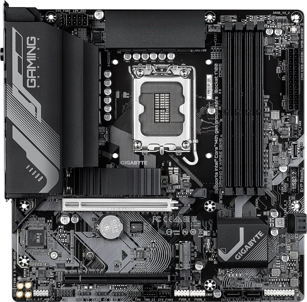 Gigabyte B760M GAMING X Wi-Fi Intel B760 LGA1700 mATX alaplap