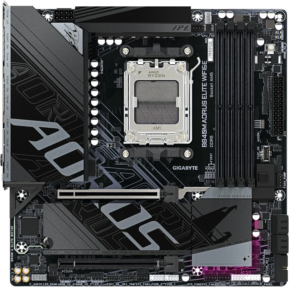 Gigabyte B840M AORUS ELITE Wi-Fi AMD B840 AM5 mATX alaplap