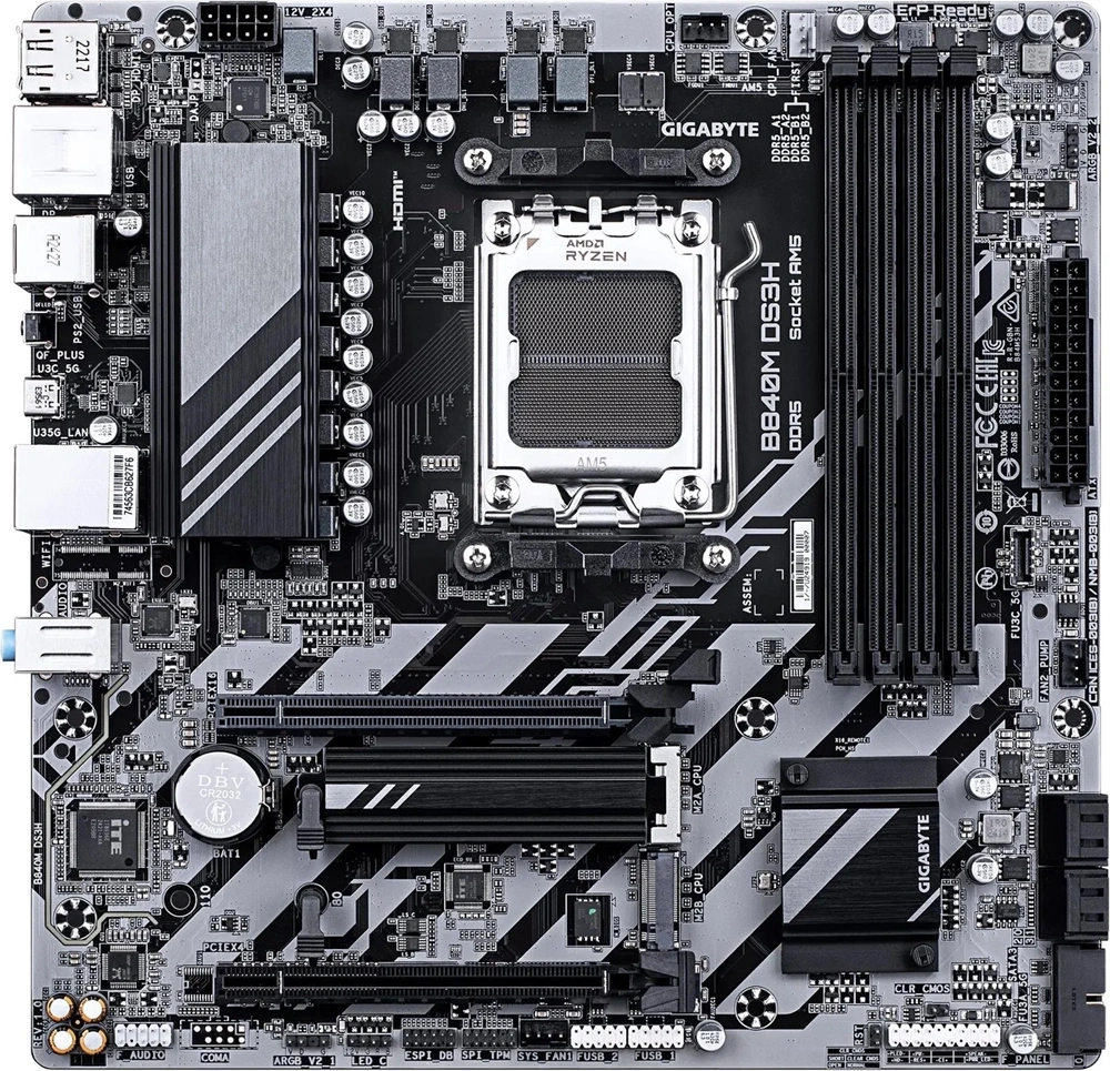 Gigabyte B840M DS3H AMD B840 AM5 mATX alaplap