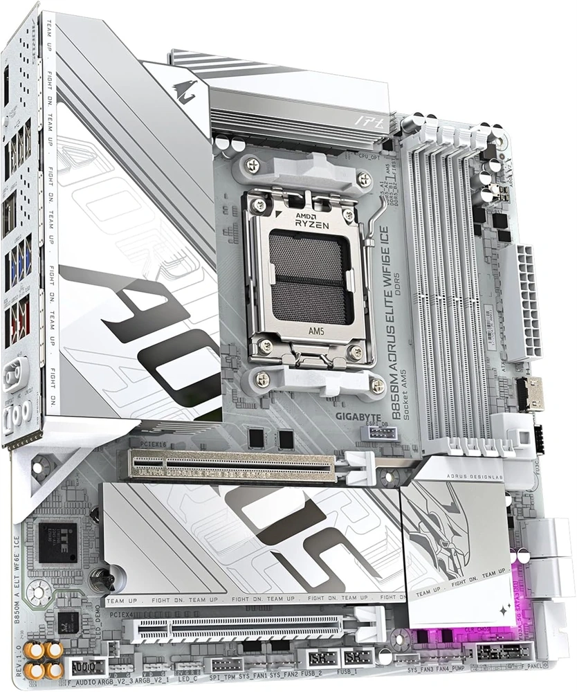 Gigabyte B850M AORUS ELITE ICE Wi-Fi AMD B850 AM5 ATX alaplap