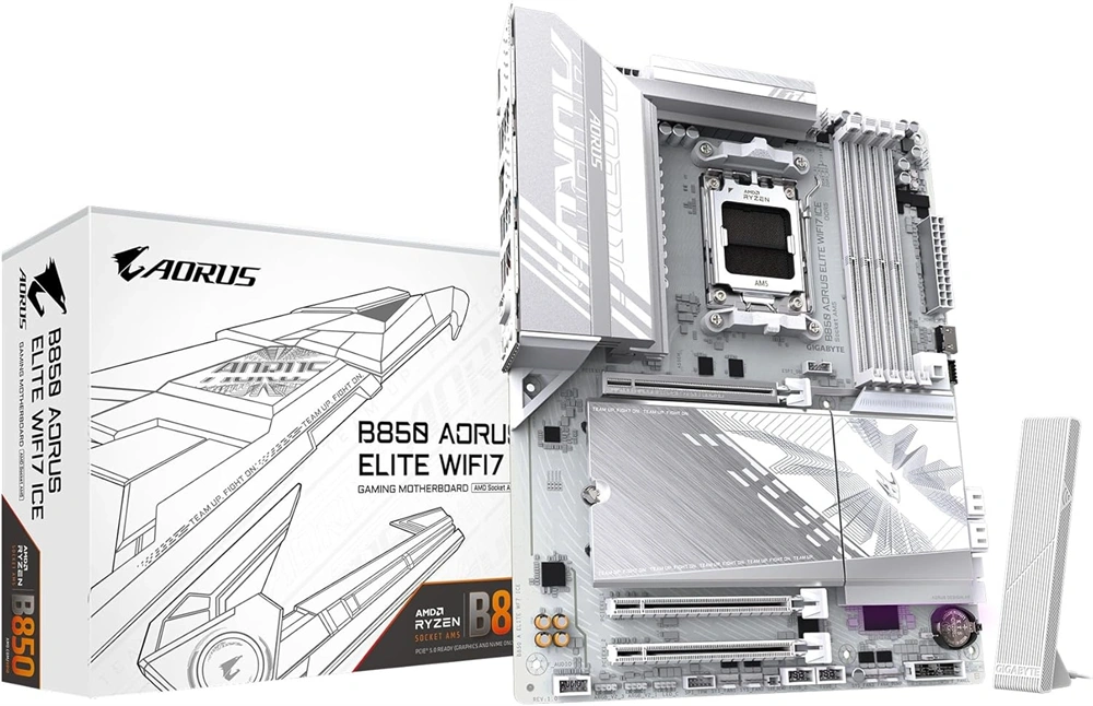 Gigabyte B850 AORUS ELITE ICE Wi-Fi AMD B850 AM5 ATX alaplap