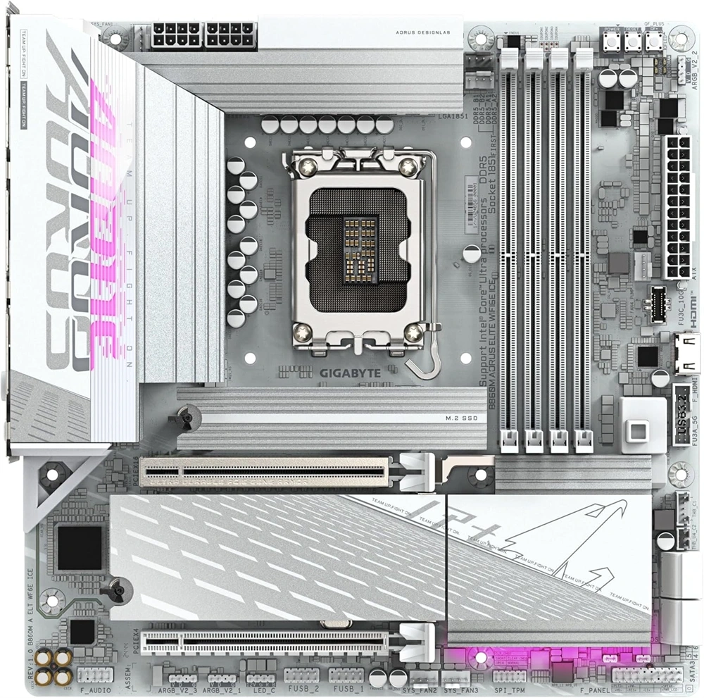 Gigabyte B860M Aorus Elite Wi-Fi Intel B860M LGA1851 mATX alaplap