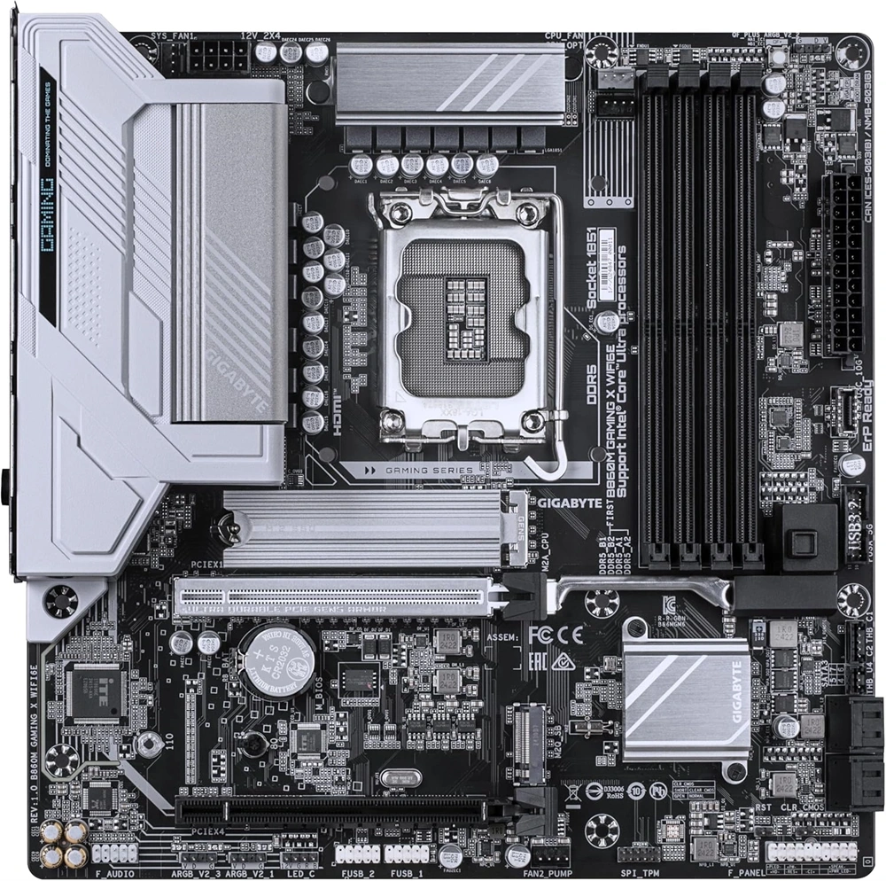 Gigabyte B860M Gaming X Wi-Fi Intel B860M LGA1851 mATX alaplap