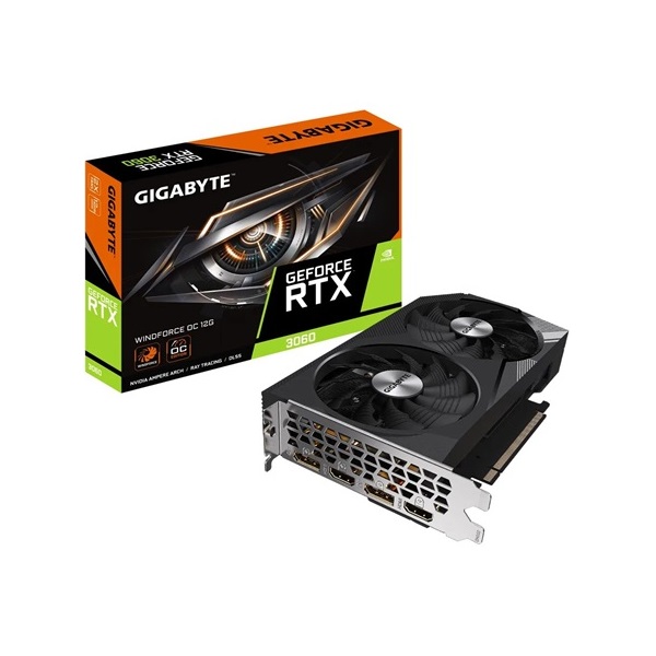 Gigabyte GeForce RTX 3060 WindForce2 OC nVidia 12GB GDDR6 192bit PCIe videókártya