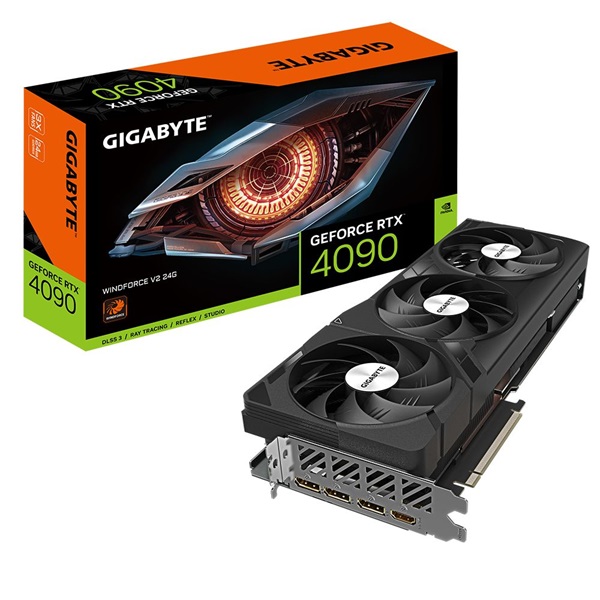 Gigabyte GeForce RTX 4090 WINDFORCE V2 nVidia 24GB GDDR6X 384bit PCIe videókártya