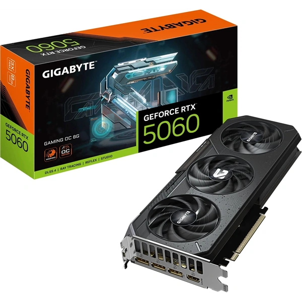 Gigabyte GeForce RTX 5060 GAMING OC nVidia 8GB DDR7 128bit PCIe videókártya