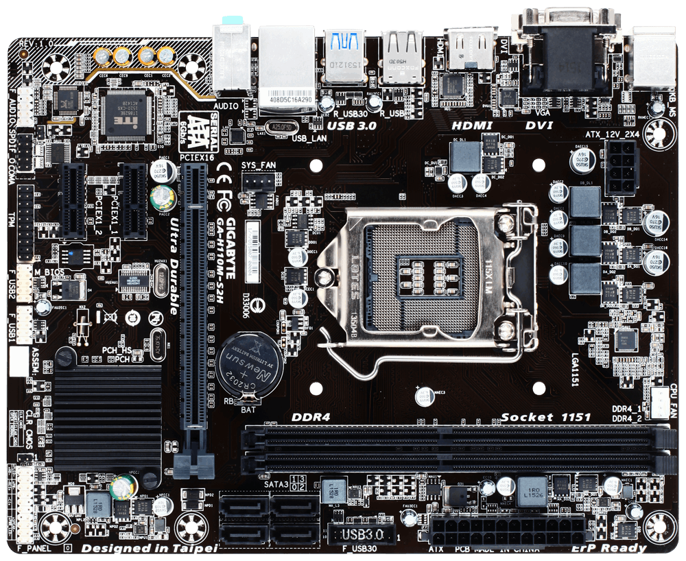 Gigabyte H110M-S2H Intel H110 LGA1151 mATX alaplap