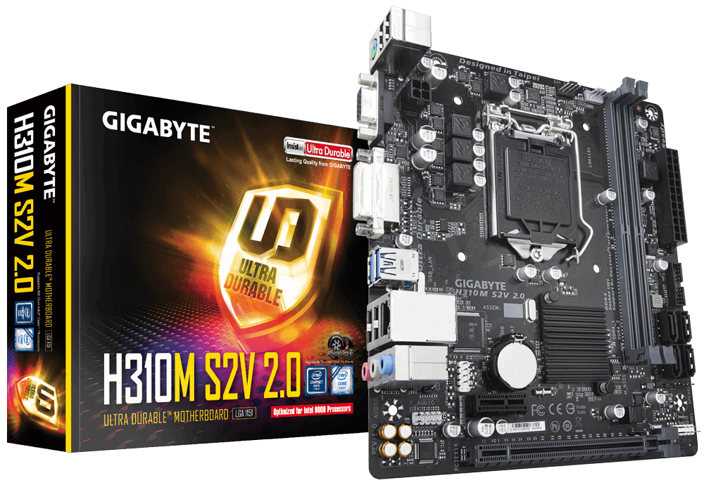 Gigabyte H310M-S2V 2.0 Intel H310 LGA1151 mATX alaplap