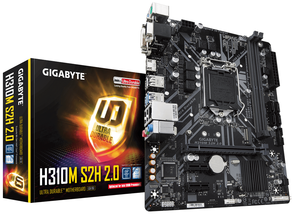 Gigabyte H310M-S2H 2.0 Intel H310 LGA1151 mATX alaplap