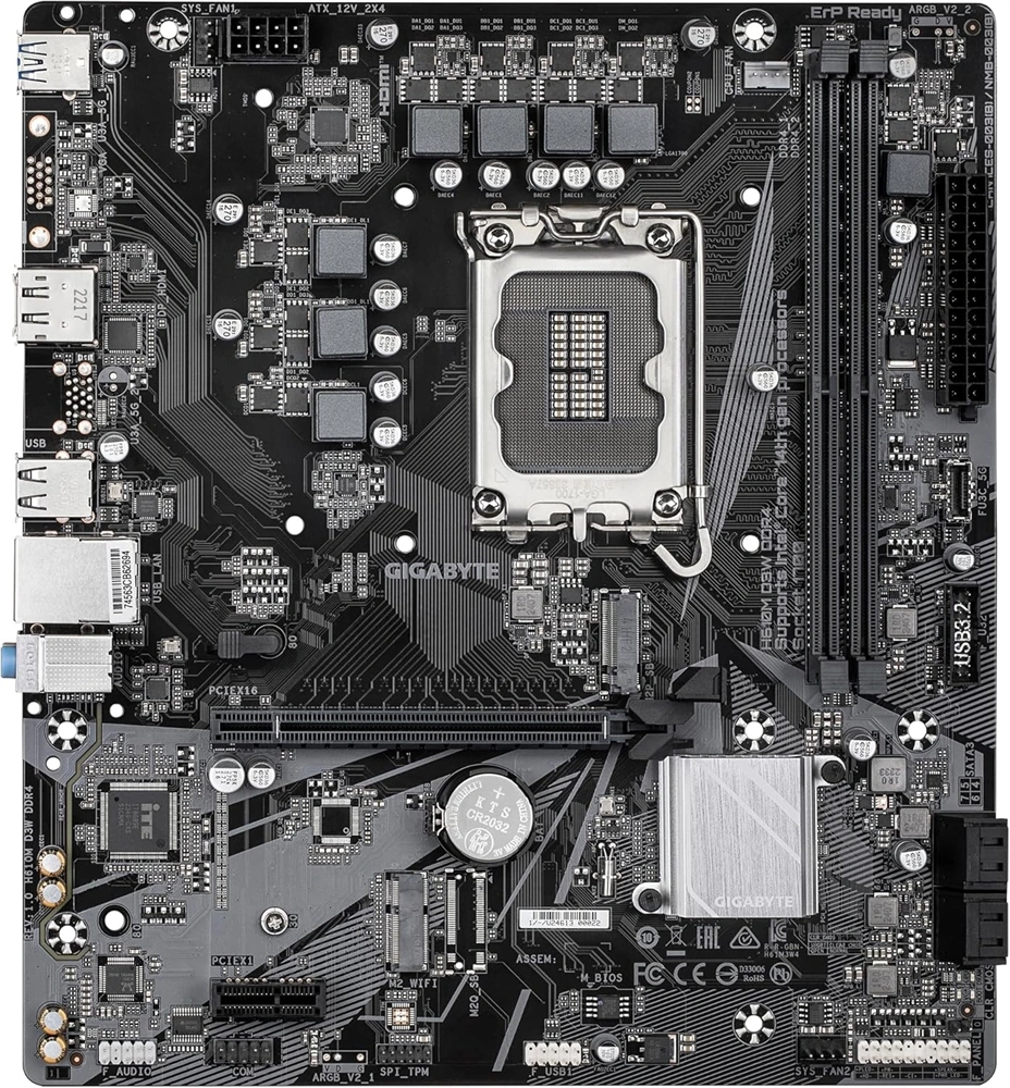Gigabyte H610M D3W Intel H610 LGA1700 mATX alaplap