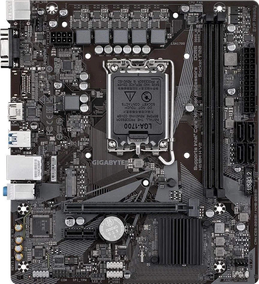 Gigabyte H610M H V2 Intel H610 LGA1700 mATX alaplap