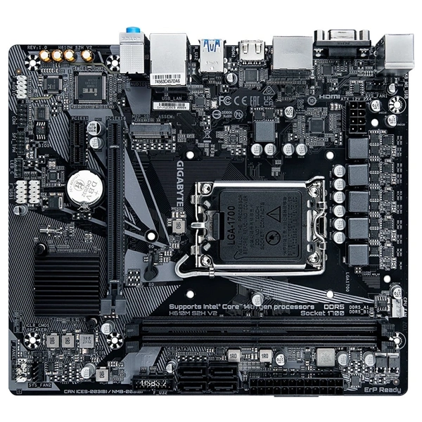 Gigabyte H610M S2H V2 Intel H610 LGA1700 mATX alaplap
